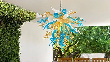 Chihuly Style Chandelier