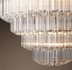 Vittoria Tiered Glass Chandelier Modern Artistic Luxury Murano Glass Tube Pendant Lighting