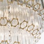 Vittoria Tiered Glass Chandelier Modern Artistic Luxury Murano Glass Tube Pendant Lighting