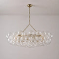 Rectangular Bubbles Chandelier Rectangular  Talia Style Glass Pendant Light Fixture Modern For Kitchen Island