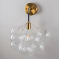 Transparent Glass Bubbles Wall Sconce Talia Modern Hallway Wall Light Bedrooms Cloud Bubble Bedside Areas Light