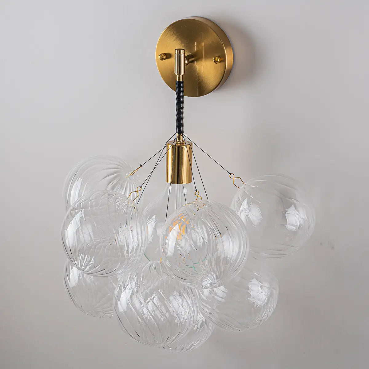 Transparent Glass Bubbles Wall Sconce Talia Modern Hallway Wall Light Bedrooms Cloud Bubble Bedside Areas Light