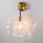 Transparent Glass Bubbles Wall Sconce Talia Modern Hallway Wall Light Bedrooms Cloud Bubble Bedside Areas Light