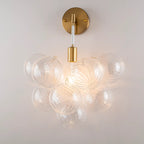Transparent Glass Bubbles Wall Sconce Talia Modern Hallway Wall Light Bedrooms Cloud Bubble Bedside Areas Light