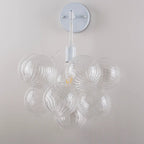 Transparent Glass Bubbles Wall Sconce Talia Modern Hallway Wall Light Bedrooms Cloud Bubble Bedside Areas Light
