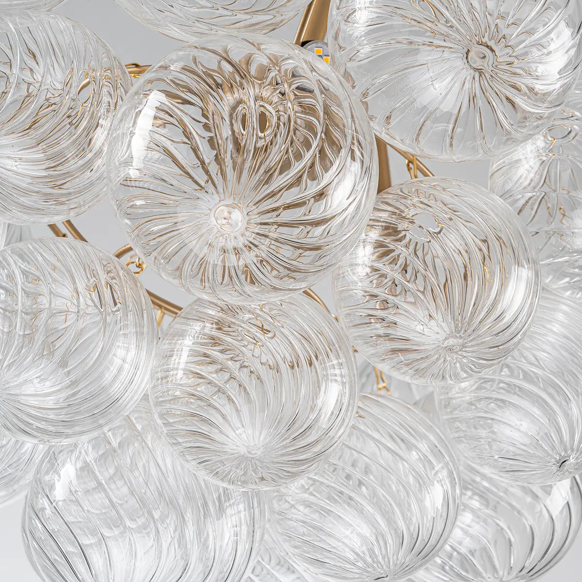 Modern Luxury Bubble Chandelier Cluster Glass Ball Pendant Light Talia Round Hanging Lamp For Living Dining