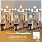 Gold Sputnik Glass Globe Chandelier Modern Bubble Pendant Light Fixture Contemporary Hanging Lamp For Dining Living