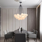 Cluster Frosted Glass ball Chandelier Milky White Glass Light Designer Apparatus Cloud Bubble Pendant Lamp