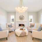 Cluster Frosted Glass ball Chandelier Milky White Glass Light Designer Apparatus Cloud Bubble Pendant Lamp