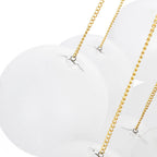 Cluster Frosted Glass ball Chandelier Milky White Glass Light Designer Apparatus Cloud Bubble Pendant Lamp