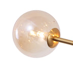 Modern Sputnik Branching Bubble Chandelier Mid-Century Radial Design Glass Ball Chandelier