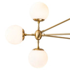 Sputnik 10-Light Glass Globe Geometric Chandelier Mid-century Modern Geometric Bubble Chandelier