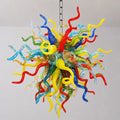 Radiant Spectrum Murano Chihuly-Style Artisan Blown Glass Chandelier Modern Luxury Hanging Glass Sculpture Light