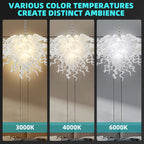 Minimalist Pure White Blown Glass Art Chandelier Modern Glass Sculptural Pendant Light