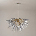 Sting Half Sphere Blown Glass Chandelier Sputnik Starburst Sea Urchin Pendant Light