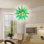 Starburst Hand Blown Glass Art Chandelier Chihuly-Style Stinger Hanging Murano Glass Sculpture Light