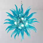 Starburst Hand Blown Glass Art Chandelier Chihuly-Style Stinger Hanging Murano Glass Sculpture Light