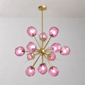 Veridian Jewel Sputnik Blown Glass Art Chandelier Modern Starburst Hanging Glass Sculptur Light For Entryways Living