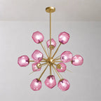 Veridian Jewel Sputnik Blown Glass Art Chandelier Modern Starburst Hanging Glass Sculptur Light For Entryways Living