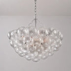Modern Luxury Bubble Chandelier Cluster Glass Ball Pendant Light Talia Round Hanging Lamp For Living Dining