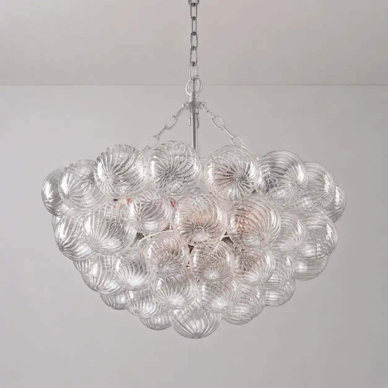 Modern Luxury Bubble Chandelier Cluster Glass Ball Pendant Light Talia Round Hanging Lamp For Living Dining