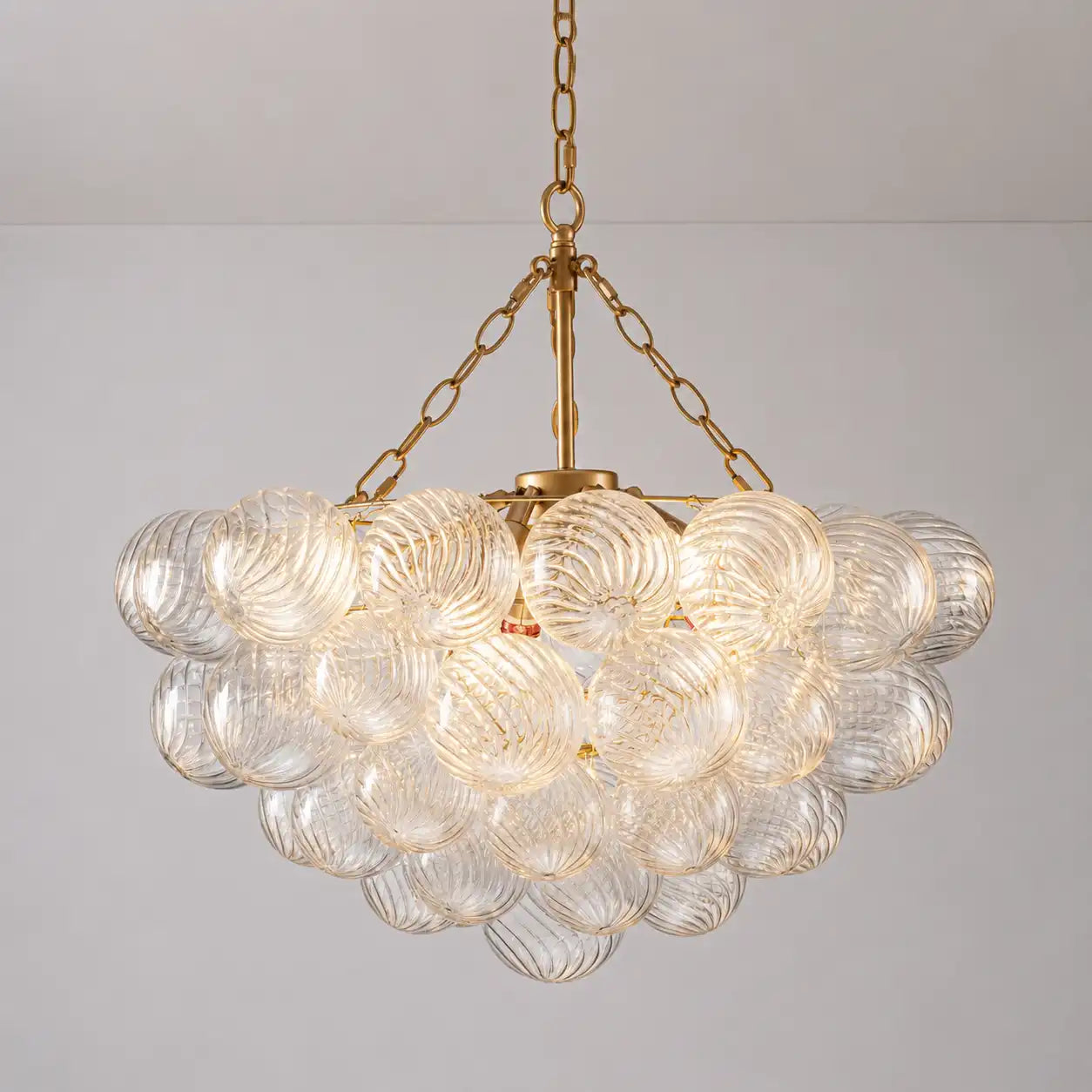 Modern Luxury Bubble Chandelier Cluster Glass Ball Pendant Light Talia Round Hanging Lamp For Living Dining