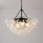 Modern Luxury Bubble Chandelier Cluster Glass Ball Pendant Light Talia Round Hanging Lamp For Living Dining