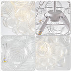Modern Luxury Bubble Chandelier Cluster Glass Ball Pendant Light Talia Round Hanging Lamp For Living Dining