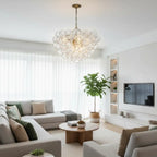 Modern Luxury Bubble Chandelier Cluster Glass Ball Pendant Light Talia Round Hanging Lamp For Living Dining