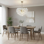 Modern Luxury Bubble Chandelier Cluster Glass Ball Pendant Light Talia Round Hanging Lamp For Living Dining