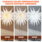 Artisan Hand-Blown White Stinger Glass Chandelier Modern Sculptural Pendant Light Fixture
