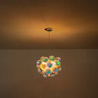 Laser Rainbow Bubble Cluster Glass Chandelier Iridescent Modern Pendant Light with Artistic Glass Globes