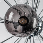 Modern 37 Handcrafted Glass Globes Chandelier Cluster Bubble Pendant Lamp with Clear and Smoke Gray Globe Shades