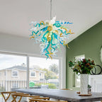 Elegant Murano Style Hand-Blown Glass Chandelier Chihuly-Style Colorful Tentacle Art Pendant Light