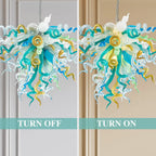 Elegant Murano Style Hand-Blown Glass Chandelier Chihuly-Style Colorful Tentacle Art Pendant Light