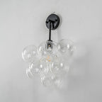 Transparent Glass Bubbles Wall Sconce Talia Modern Hallway Wall Light Bedrooms Cloud Bubble Bedside Areas Light