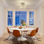 3-Light Cluster Clear Glass Globe Bubble Ceiling Light Semi Flush Glass Ball Chandelier Lamp For Low Ceiling