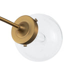Funky 5-Light Glass Globe Chandelier Mid-Century Modern Sputnik Bubble Ceiling Light Fixture