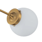 Funky 5-Light Glass Globe Chandelier Mid-Century Modern Sputnik Bubble Ceiling Light Fixture