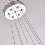 Bubbles Chandelier White Blown Glass Hanging Lamp Talia Modern Cluster Pendant Light
