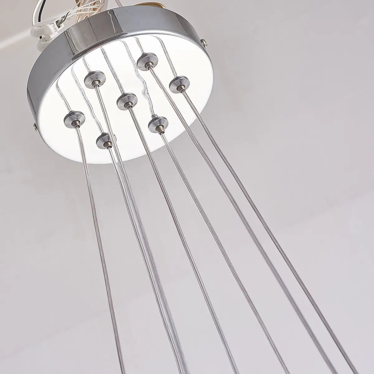 Bubbles Chandelier White Blown Glass Hanging Lamp Talia Modern Cluster Pendant Light