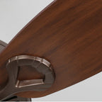 Retro Ceiling Fan Light with Wooden Blades Flush Mount LED Ceiling Fan Fanimation for Bedroom Dining