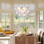Modern Oval Cluster Bubble Chandelier Talia Nebulous Teardrop Hand Blown Glass Pendant Light