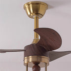 Mid-Century Modern Straight Line Ceiling Fan with Light Glass Globe Fan-Light Combo For Kitchen Islands Dining