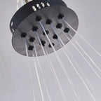 Bubbles Chandelier Smoked Blown Glass Hanging Lamp Talia Modern Cluster Pendant Light